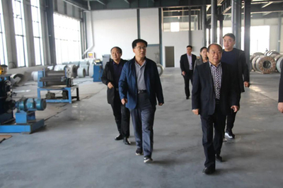 縣工信局、縣科技局、縣促進會到泰來鋼構走訪調研